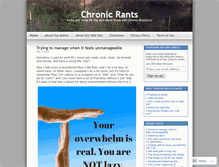 Tablet Screenshot of chronicrants.com